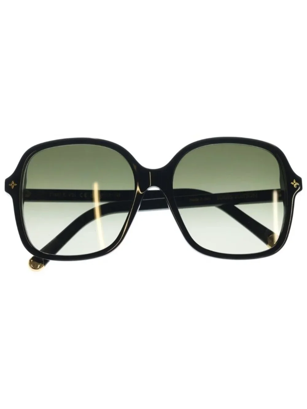 Louis Vuitton Star Square Sunglasses Black Green Eyewear